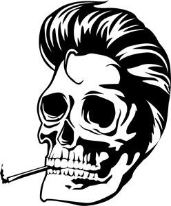 248x300 Somking Skull Logo Vector (.ai) Free Download