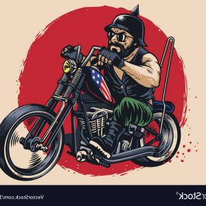 300x300 Photostock Vector Vintage Motorcycle Vector Set Skull Riders