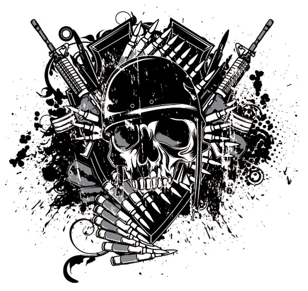 600x566 Free Skull Vector