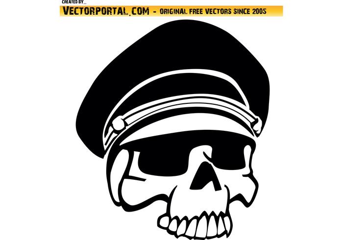 700x490 Military Skull Vector Art
