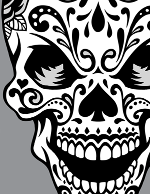 300x387 Sugar Skull Vector Pack Vector Genius
