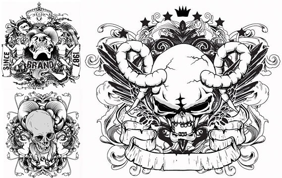 569x360 Skull Free Vector Download (660 Free Vector) For Commercial Use