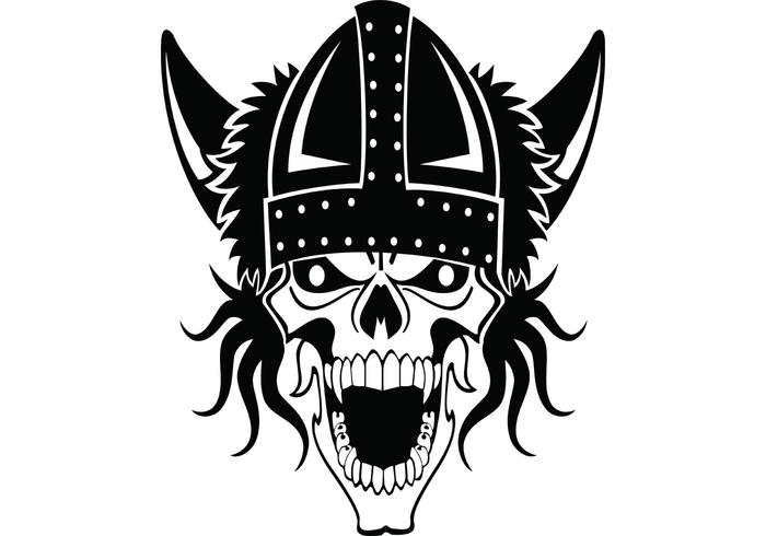 700x490 Viking Skull Vector