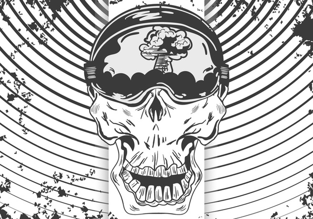 632x443 Kamikaze Skull Vector Free Vector Download 427267 Cannypic