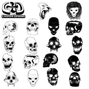 300x300 Skulls Vector Pack