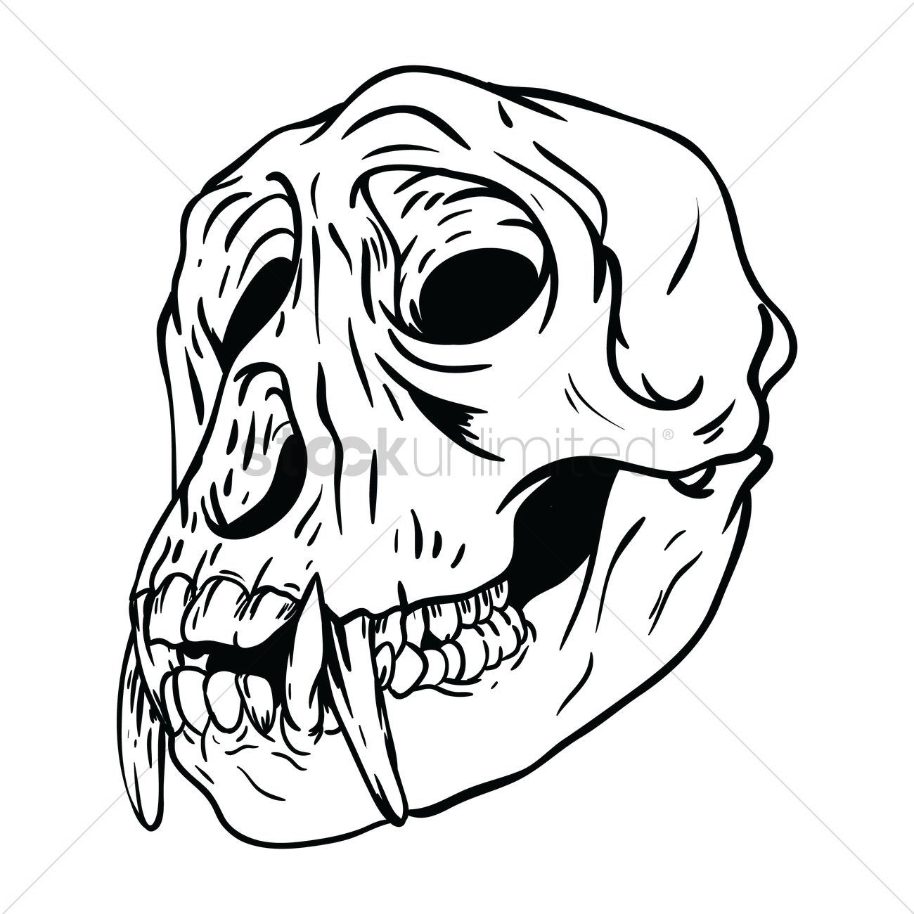 1300x1300 Free Monkey Skull Vector Image