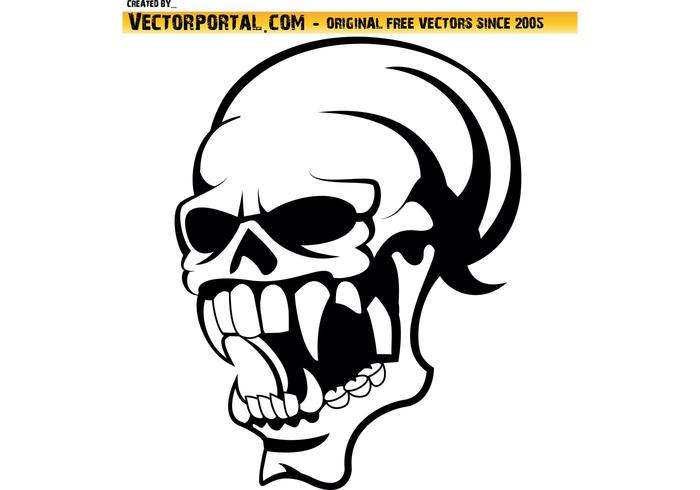 700x490 Skull Vector