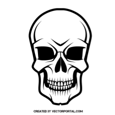 230x230 Free Skull Vector