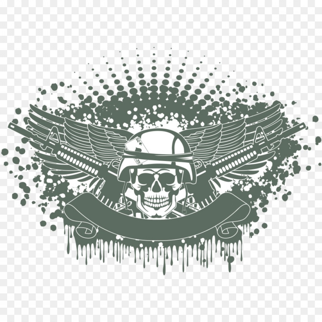 1080x1080 Military Skull Vector Sohadacouri