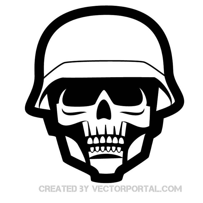 660x660 Soldier Skull Vector Image Free Vectors Ui Download