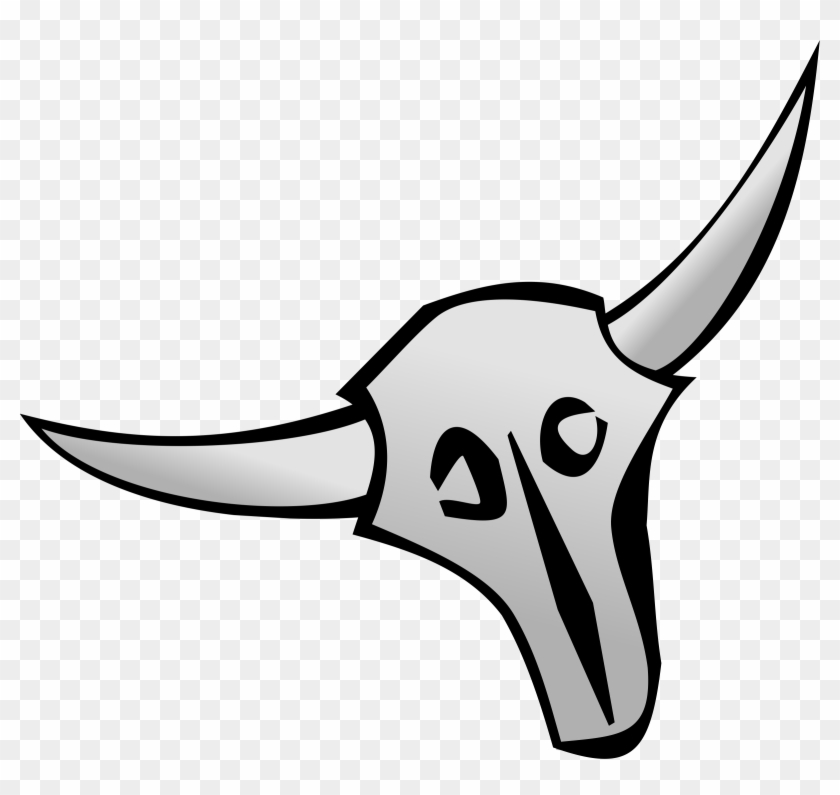 840x795 Cattle Skull Vector Clipart