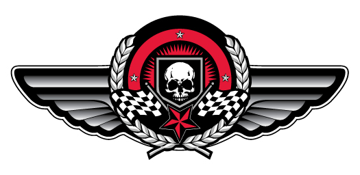 525x256 Skull Wings Logo By Legendsoflosangeles