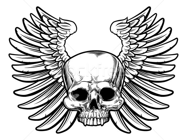 600x450 Skull With Wings Vector Illustration Christos Georghiou (Krisdog