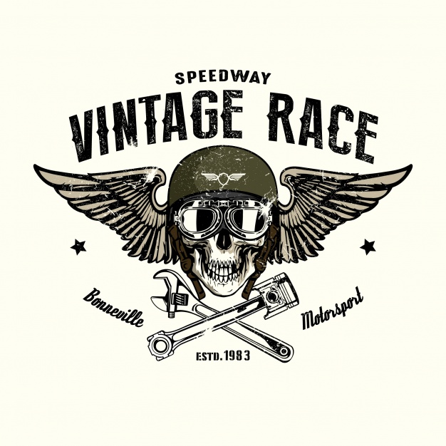 626x626 Skull With Militar Helmet And Wings Vector Premium Download