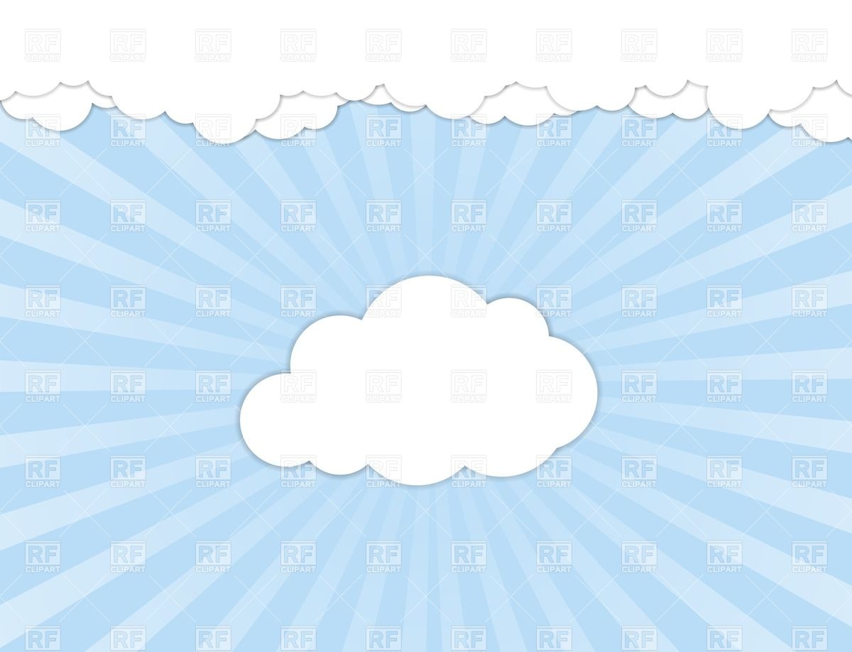 1200x918 White Clouds Over Blue Sky Vector Image Vector Artwork Of Design