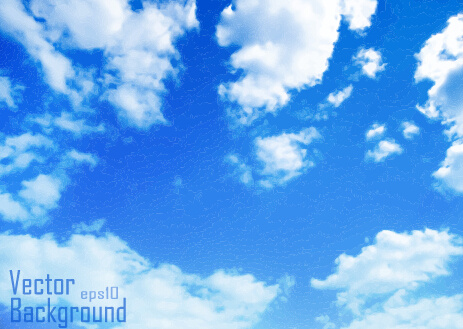 463x329 White Clouds With Blue Sky Vector Background Free Vector In