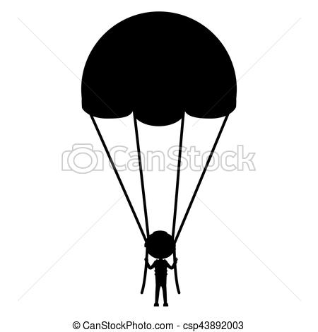 450x470 Skydiving Extreme Sport Icon Vector Illustration Graphic Design.
