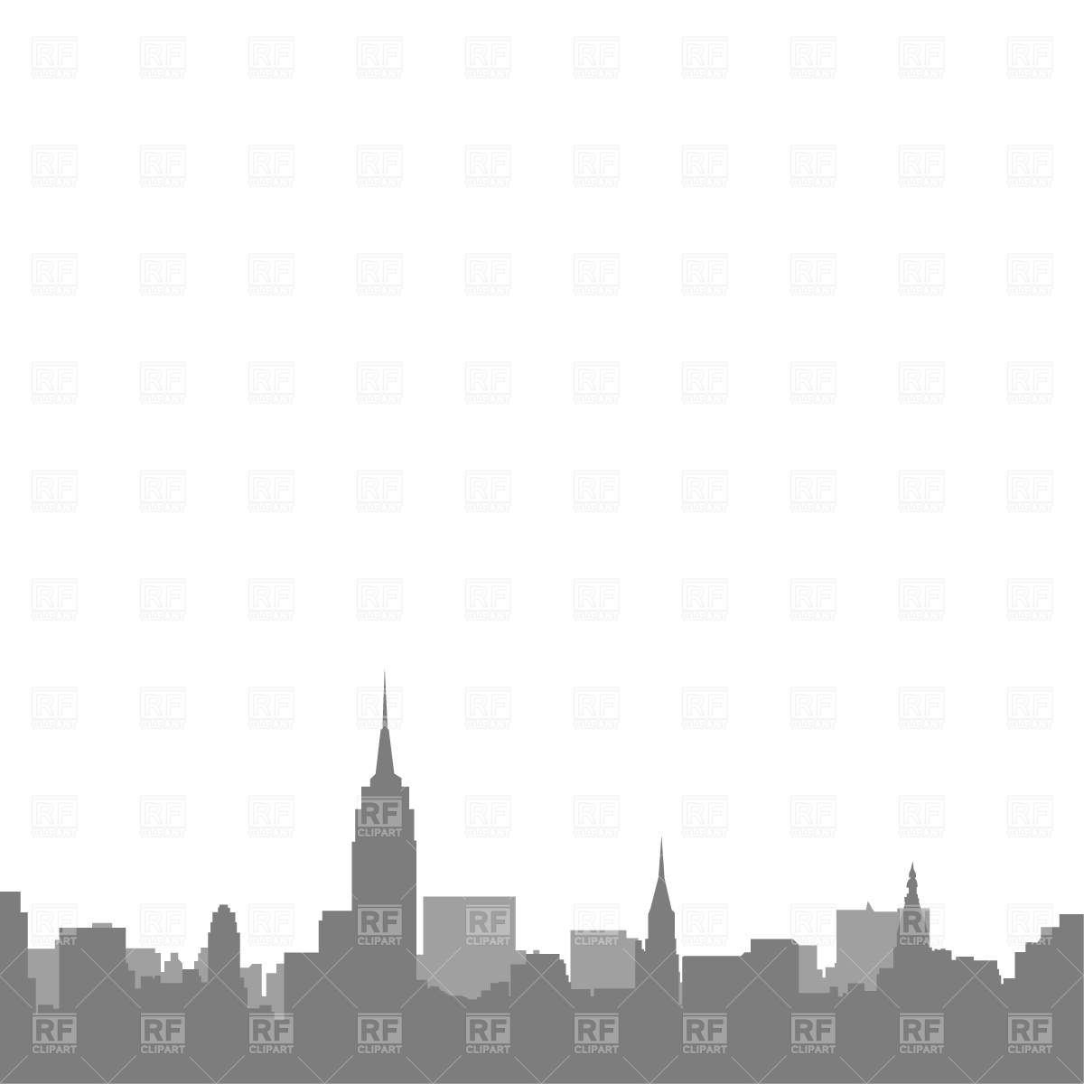 1200x1200 New York City Skyline Vector Image Vector Artwork Of Travel