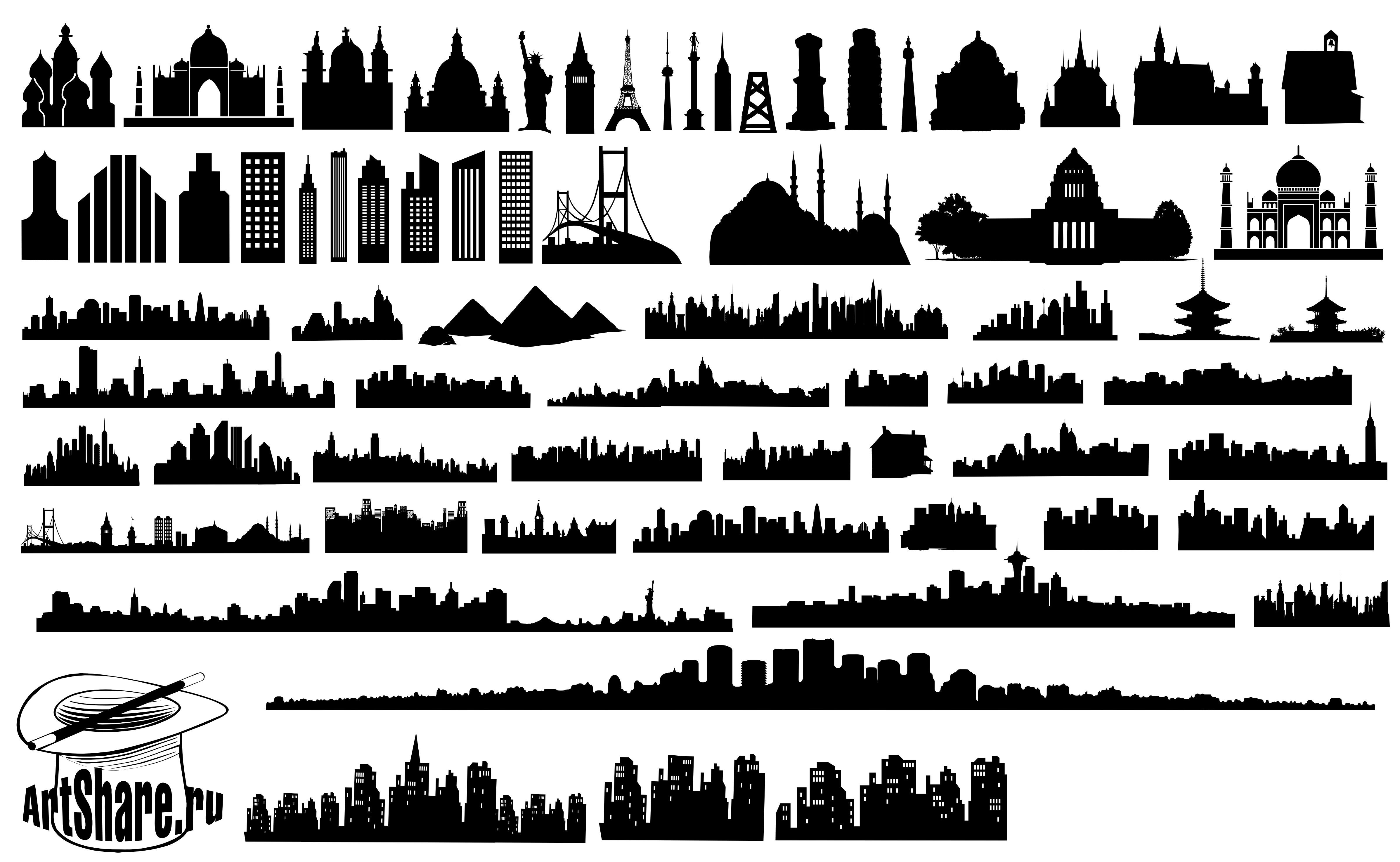 4792x2950 Skyline Clipart Industrial