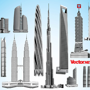 300x300 Skyscraper Vector Pack 2.