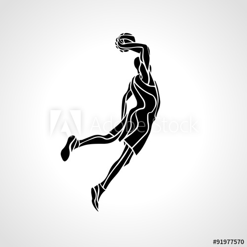 500x500 Slam Dunk Silhouette