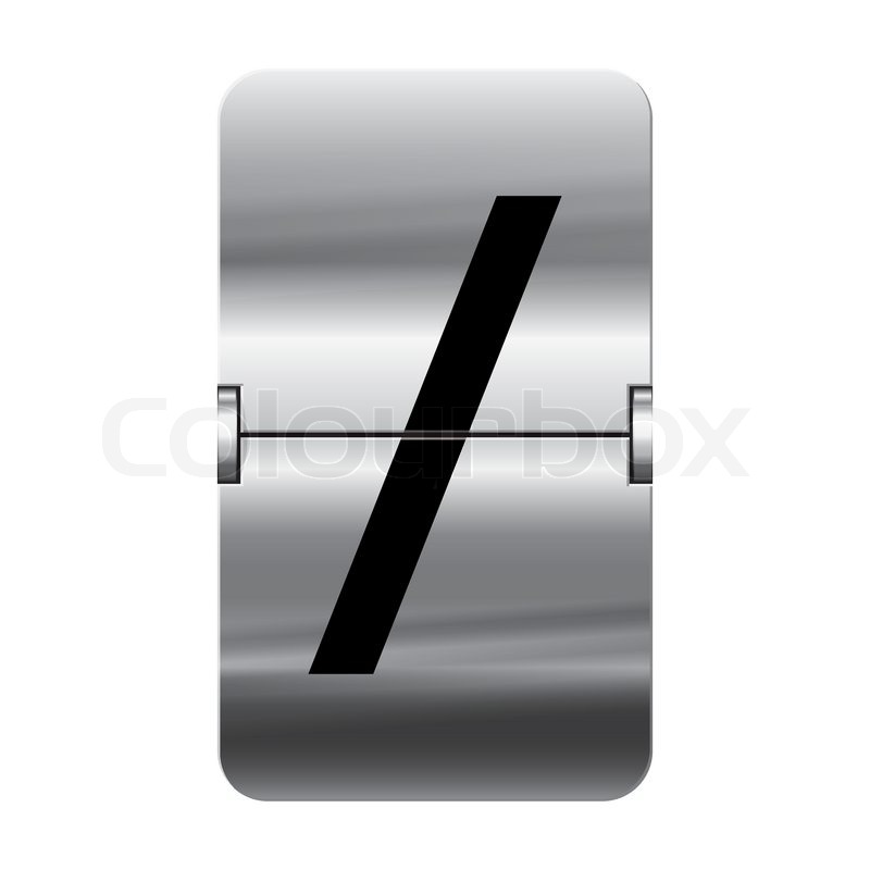 800x800 Silver Flipboard Letter