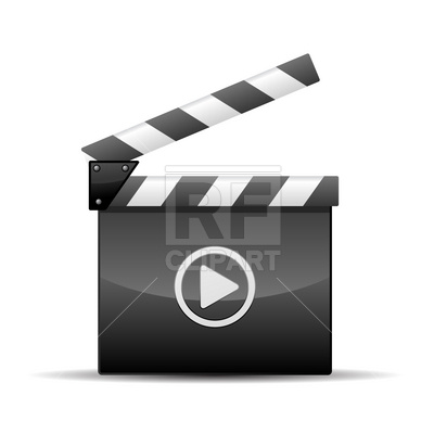 400x400 Player Icon Film Slate Vector Image Vector Artwork Of Technology