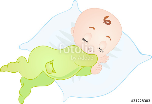 500x342 Sleeping Baby. Vector Stock Image And Royalty Free Vector Files