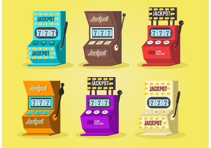 700x490 Slot Machine Vector Set Illustrations Slot, Icons