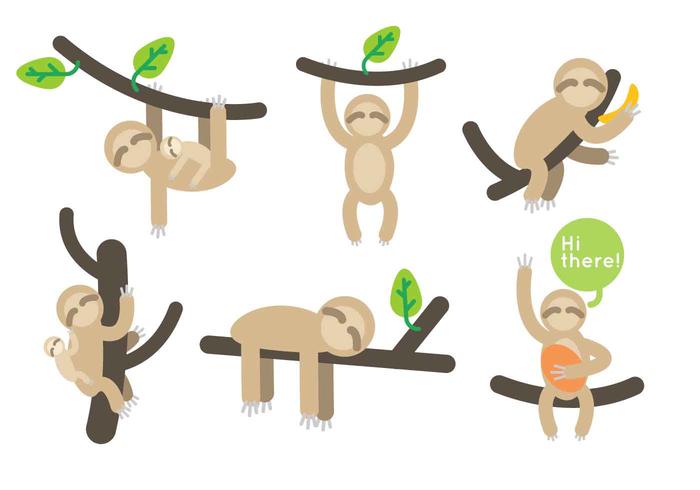 700x490 Sloth Free Vector Art