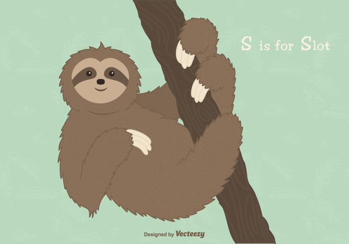 700x490 Sloth Vector Illustration