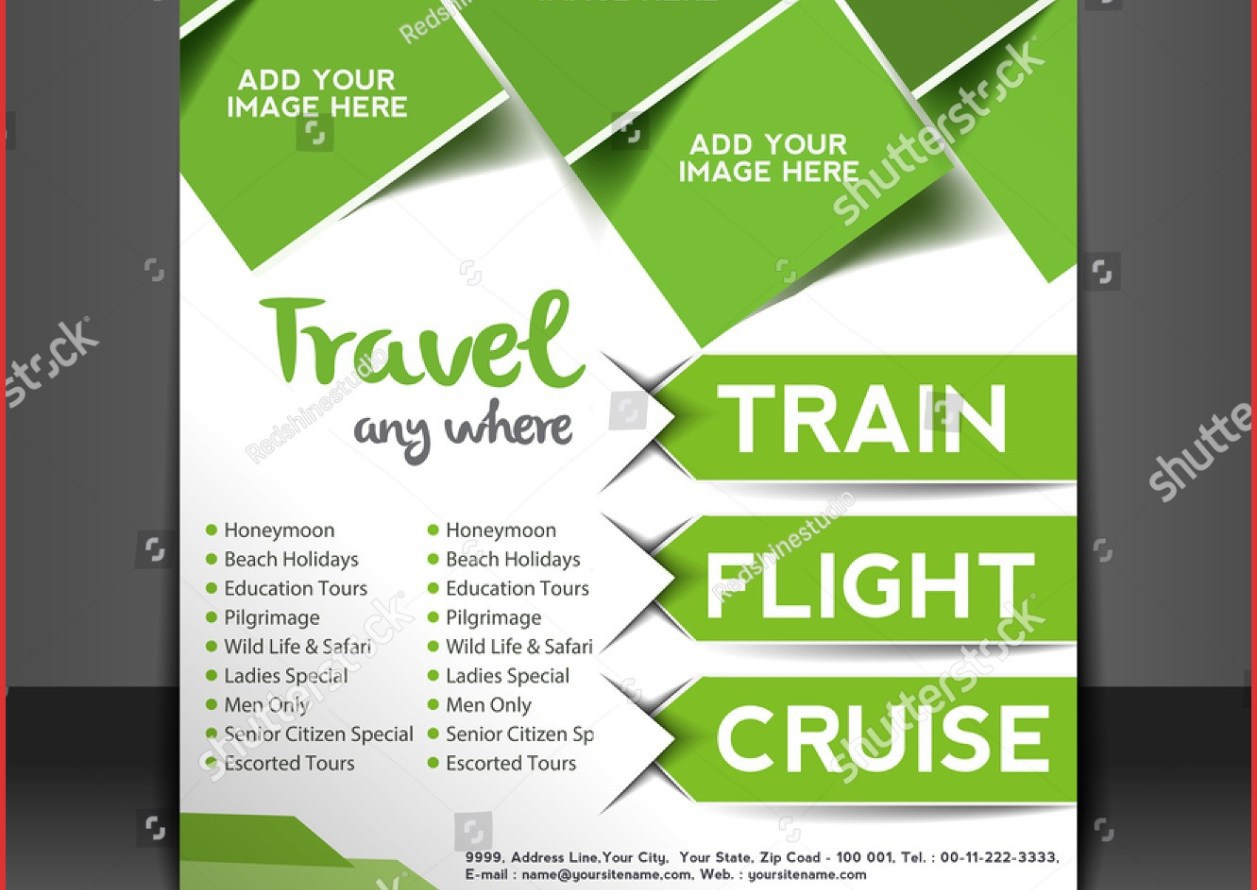 1257x890 Document Template Magazine Brochure Poster Travel Cover Template