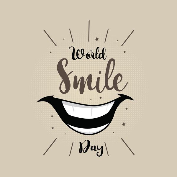600x600 World Smile Day Vector Psoter Design 04 Free Download