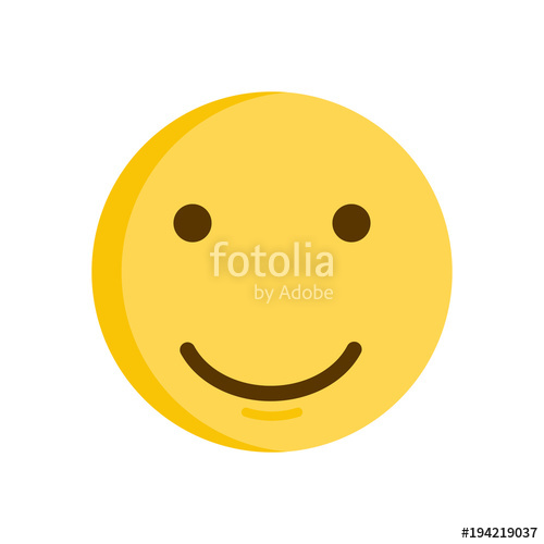 500x500 Smiley Face. Vector Smiling Emoticon Emoji Icon Stock Image And
