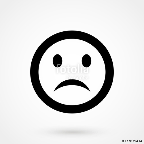 500x500 Sad Smiley Vector Icon Stock Image And Royalty Free Vector Files