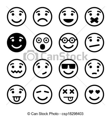 450x470 Drawn Vector Smiley Face