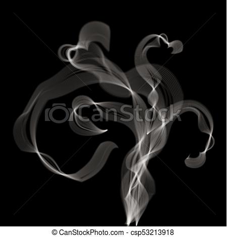450x470 Abstract Steam And Smoke Vector Illustration. Abstract