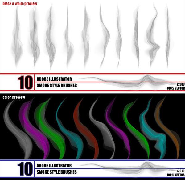 600x585 Smoke Illustrator Brushes Free Download 123freevectors