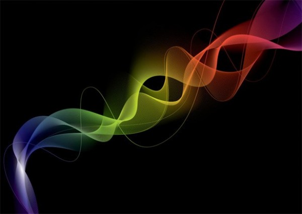 600x424 Colorful Plumes Of Smoke Vector Abstract Background