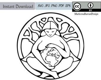 340x270 Bear Vector Line Art Shamanic Bear Tattoo Design Digital Etsy