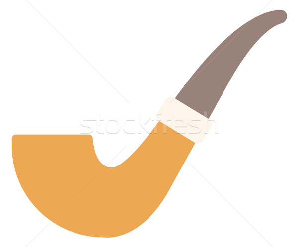 600x497 Wooden Smoking Pipe. Vector Illustration Andrei Krauchuk