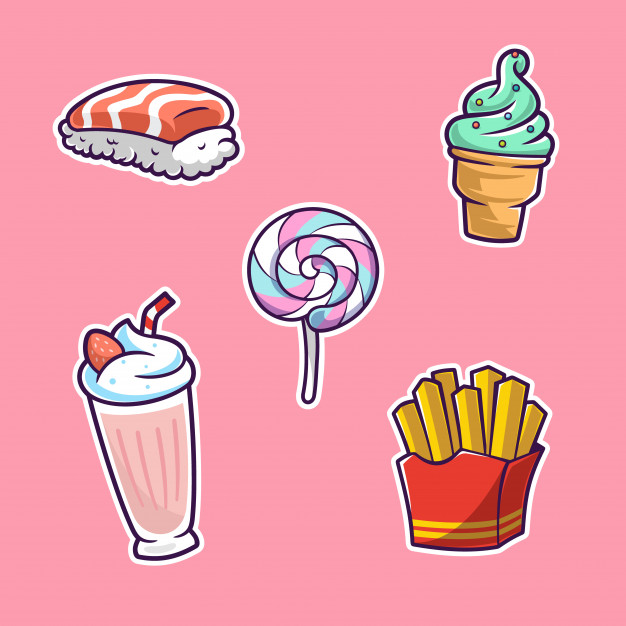 626x626 Food And Snack Vector Collection Vector Premium Download