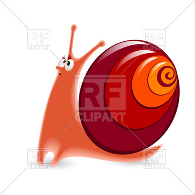 400x400 Surprised Cartoon Snail Vector Image Vector Artwork Of Plants