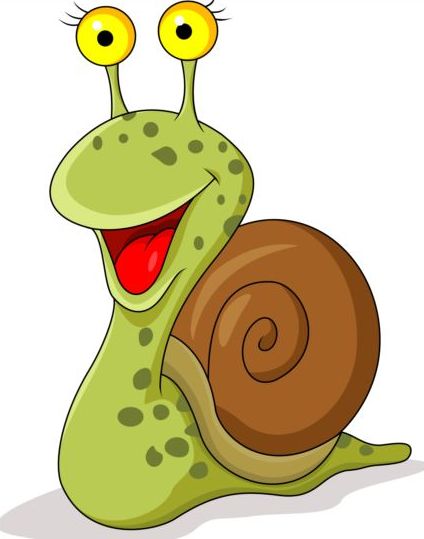 424x539 Lovely Cartoon Snails Vector 04 Free Download