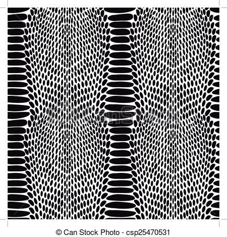 450x470 Snake Skin Texture. Seamless Pattern Black On White... Vectors