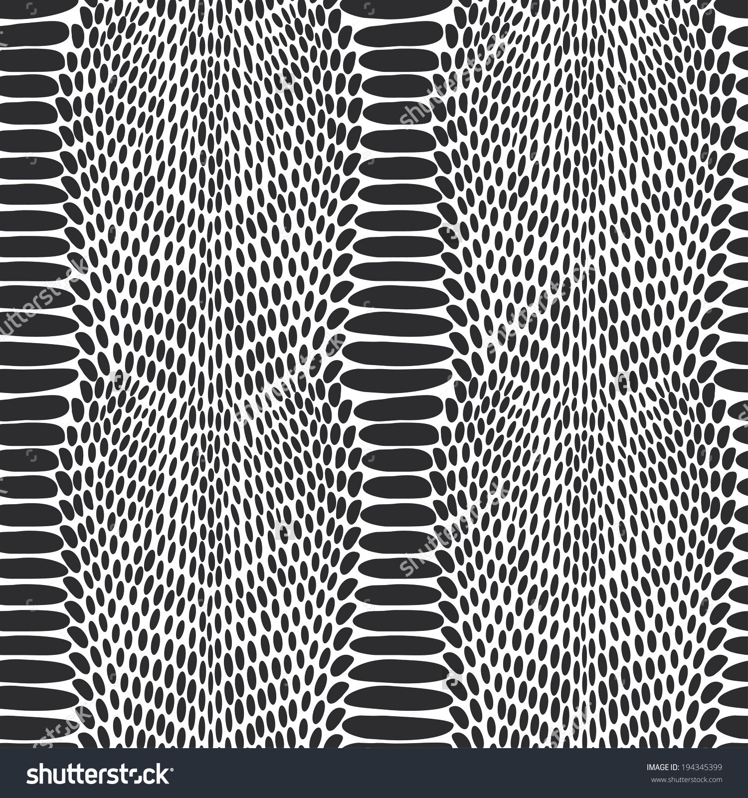 1500x1600 Stock Vector Snake Skin Texture Seamless Pattern Black On White