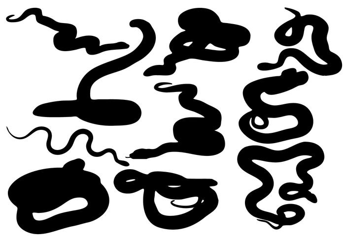 700x490 Free Snake Silhouette Vector