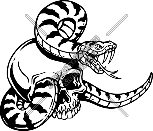 500x430 Es2skull010bw Clipart And Vectorart Animals