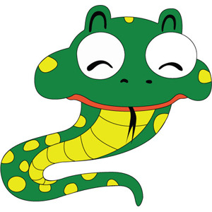 300x300 Free Vectors Snake Cartoon Character Free Vector. Vectorfantasy