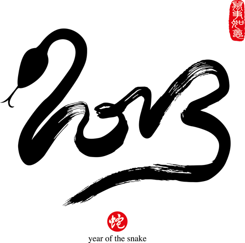500x495 Set Of 2013 Year Of Snake Design Vector 08 Free Download
